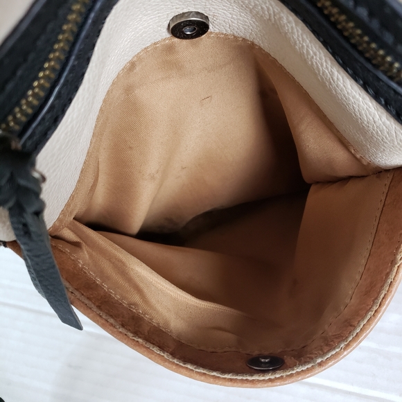 The Sak Crossbody Bag Womens Multicolored Laurel Pebbled Leather Handbag Purse - Picture 7 of 16